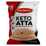 NutroActive Keto Atta Gluten Free Ultra Low Carb Flour | High Protein Atta for Weight Loss | Weight Loss Flour for Keto Diet - 1kg