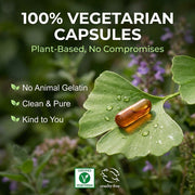 Organic Wellness Healthy Hair 90 Veg Capsules | Bhringraj, Amla & Brahmi | Hair Fall Control & Hair 
