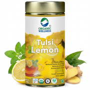 Organic Wellness Tulsi Lemon 100g Tin | Loose Leaf Tulsi & Lemon Herbal Tea | Caffeine Free, Immunit