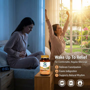 Organic Wellness Bowel-Move 90 Veg Capsules | Bael, Psyllium, Haritaki & Chandrasoor | Gentle Consti