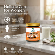 Organic Wellness Women Energizer Supari Pak 75g | Ayurvedic Tonic for Women's Strength & Uterine Hea
