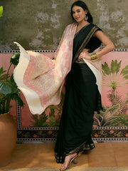 Sangria Ethnic Motifs Woven Pashmina Winter Shawl view 19