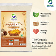 Organic Wellness Bundelkhand Missi Atta 5kg | Wheat & Chana Flour | High Protein, High Fibre, Diabet