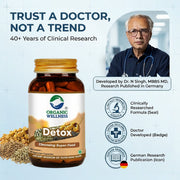 Organic Wellness Detox 90 Veg Capsules | Fenugreek, Ajwain & Black Cumin | Body Cleanse & Gut Detox