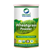Organic Wellness Wheatgrass Powder 100g Tin | Chlorophyll Rich Green Superfood | Detox, Energy & Hae