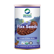 Organic Wellness Flax Seeds 150g Tin | Brown Alsi Seeds | Plant Omega-3, Fibre & Lignans for Heart H