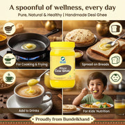 Organic Wellness A2 Desi Bilona Cow Ghee 400ml | Hand-Churned, Pure & Natural