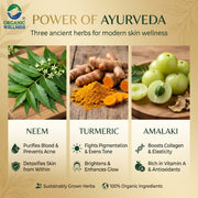 Organic Wellness Skin-Tone 90 Veg Capsules | Amla, Neem & Turmeric | Clear, Even & Glowing Skin from