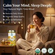 Organic Wellness Blossom Chamomile 100g Tin | Whole Chamomile Flower Tea | Caffeine Free, Relaxation
