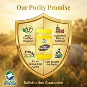 Organic Wellness A2 Desi Bilona Cow Ghee 400ml | Hand-Churned, Pure & Natural