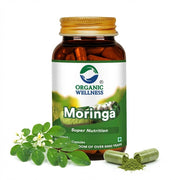 Organic Wellness Moringa Essential Nutrition 90 Veg Capsules | Organic Sahjan Drumstick Leaf | Iron,