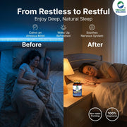 Organic Wellness Sleep Ease (Om-Shanti) 90 Veg Capsules | Brahmi, Ashwagandha & Shankhpushpi | Calm 