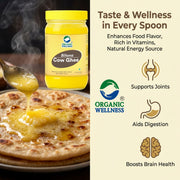 Organic Wellness A2 Desi Bilona Cow Ghee 400ml | Hand-Churned, Pure & Natural