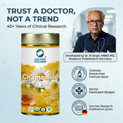 Organic Wellness Blossom Chamomile 100g Tin | Whole Chamomile Flower Tea | Caffeine Free, Relaxation