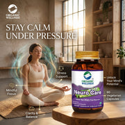 Organic Wellness Neuro Care 90 Veg Capsules | Jyotishmati & Brahmi | Nervous System, Memory & Focus