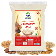 Organic Wellness Multigrain Atta 5kg | 6 Grains incl. Quinoa & Kala Chana | High Protein, High Fibre