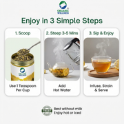 Organic Wellness Tulsi Lemon 100g Tin | Loose Leaf Tulsi & Lemon Herbal Tea | Caffeine Free, Immunit