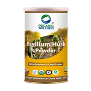 Organic Wellness Psyllium Husk (Isabgol) Powder 100g Tin | Natural Fibre for Constipation & Gut Heal