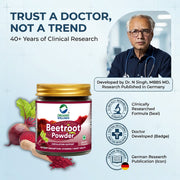 Organic Wellness Beetroot Powder 75g | With Black Pepper | Stamina, Circulation & Haemoglobin Suppor