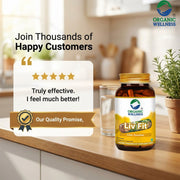 Organic Wellness Liv Fit 90 Veg Capsules | Kutki, Punarnava & Bhumi Amla | Liver Detox & Fatty Liver
