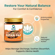 Organic Wellness Women Energizer Supari Pak 75g | Ayurvedic Tonic for Women's Strength & Uterine Hea