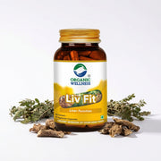 Organic Wellness Liv Fit 90 Veg Capsules | Kutki, Punarnava & Bhumi Amla | Liver Detox & Fatty Liver