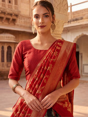 Anouk Rustic Zari Woven Semi-Stitched Lehenga with Dupatta view 24