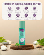 Evereve Pee Secure Toilet Seat Sanitizer Spray 100ml - Mint Flavor
