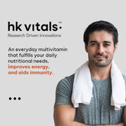 hk vitals Multivitamin (90 Tablets) | For Men and Women | With Zinc, Vitamin C, Vitamin D3, Multiminerals & Ginseng Extract