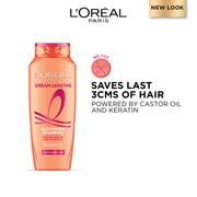 L'Oreal Paris Shampoo, Nourishes, Repair & Shine, For Long and Lifeless Hair, Dream Lengths, 340ml