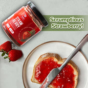 Supreem Super Foods Strawberry Spread with Chia Seeds – Vegan & Gluten-Free Fruity Jam for Bread, Toast, Pancakes, Sandwiches, Chapati, Oats & Smoothies – Healthy Snack for Kids & Adults