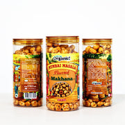 Oh So Organic Mumbai Masala Makhana 87g | Roasted Fox Nuts Snack | Olive Oil Roasted Healthy Makhana | Gluten Free Crunchy Snack | Spicy Masala Flavoured Lotus Seeds