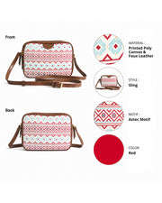 Teal by Chumbak Aztec sling bag view 2