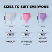 Pee Safe Reusable Menstrual Cup for Women | Medium Size with Pouch | Ultra Soft, Odour & Rash Free|100% Medical Grade Silicone|No Leakage|Protection for Up to 8-10 Hours | US FDA Registered,