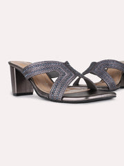 Inc.5 pewter block heels view 2