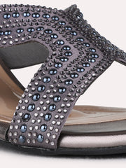 Inc.5 pewter block heels view 3
