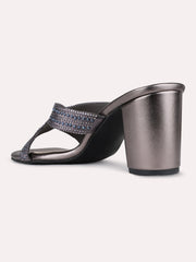 Inc.5 pewter block heels view 5