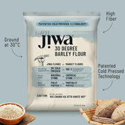 iwa 30 Degree Barley Flour/Atta | 900 G | Patented Cold Pressed Flour | Slow Ground | High Fiber | Jau Atta