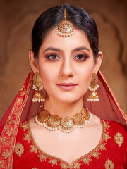 Anouk Rustic Embroidered Semi-Stitched Lehenga Choli with Net Dupatta view 4