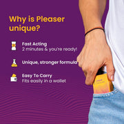 Kindly Pleaser Topical Wipes – Pack of 10 | Alcohol-Free, Fast Acting | Easy to Use | Discreet Packaging, Easy To Carry