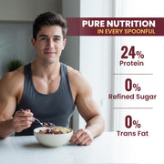 Pintola High Protein Muesli Dark Chocolate & Cranberry 400g, 24g Protein, High Fibre, Trans Fat Free with Brown Sugar, Real Fruits, Muesli for Breakfast Food, Muselies Fruit Nuts and Seeds (400g)