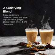 ORIKA Indian Chai Masala/Indian Tea Spice Mix | Blend Of Ginger, Rose Petal, Green Cardamom, Cinnamon (Dalchini), Clove, Star Anise, Big Cardamom, Black Pepper, Aniseed, 60G