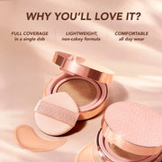 Kay Beauty Hydra Cloud Cushion Foundation SPF 40 PA++ with Hyaluronic Acid 14g