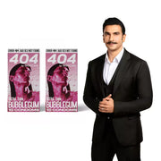 404 by Bold Care Super Ultra Thin Flavored Condoms For Men | 60 Microns | Intense Fit with a Barely There Feel | With Disposable Pouches