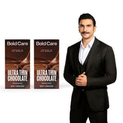 404 by Bold Care Super Ultra Thin Flavored Condoms For Men | 60 Microns | Intense Fit with a Barely There Feel | With Disposable Pouches