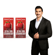 404 by Bold Care Super Ultra Thin Flavored Condoms For Men | 60 Microns | Intense Fit with a Barely There Feel | With Disposable Pouches