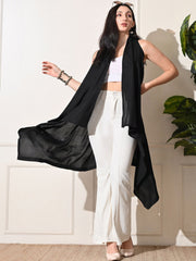 Sangria Open Front Sleeveless Longline Shrug view 6
