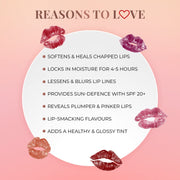 Just Herbs Tinted Lip Balm for Men and Women with SPF 20+ for Dark Lips to Lighten 4 g