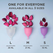 Pee Safe Reusable Menstrual Cup for Women | Large Size with Pouch|Ultra Soft, Odour and Rash Free|100% Medical Grade Silicone |No Leakage | Protection for Up to 8-10 Hours | US FDA Registered,Pack of 1