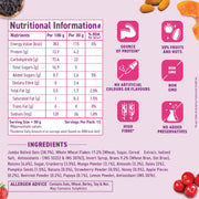 Bagrry’s Crunchy Fruit & Nut Muesli with 30% Real Fruits, Nuts & Seeds– 750G | 16 Real & Freeze Dried Fruits, Nuts, Seeds & Berries Muesli | No Candy | 38% High Fibre Oats, No Cornflakes | Fibre & Protein Rich Breakfast Cereal